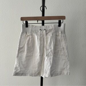 Athleta White Linen Skirt